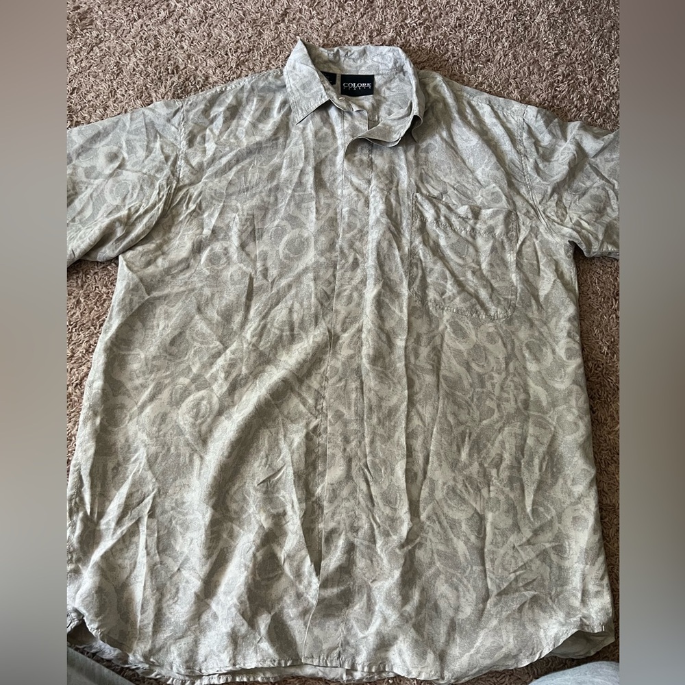 100% Silk Colore Italia Men’s Shirt